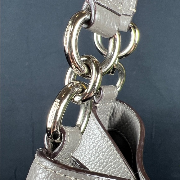 Coach F28997 Lexy Pebble Leather Shoulder Bag - Grey Birch EUC - Picture 10 of 14